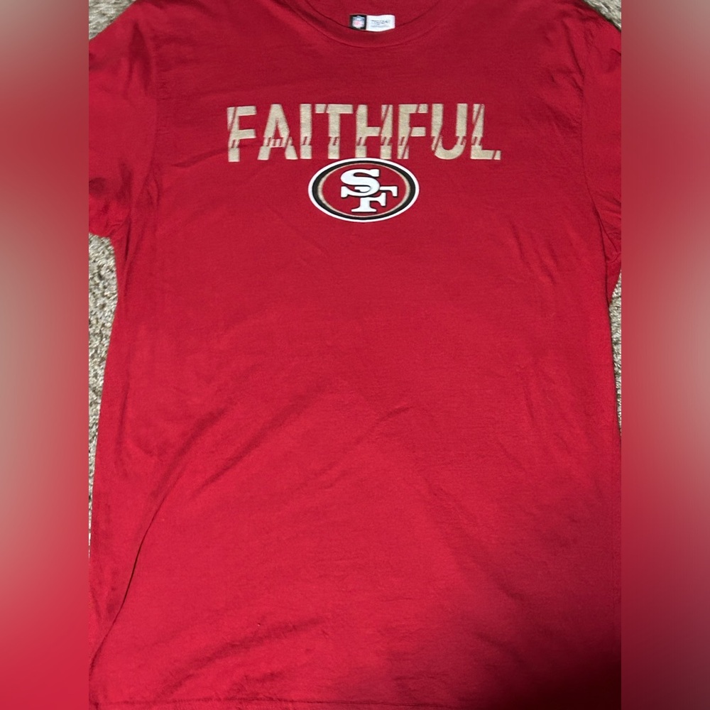 San Francisco 49ers Faithfull NFL T Shirt! Great Condition, Mens Large!